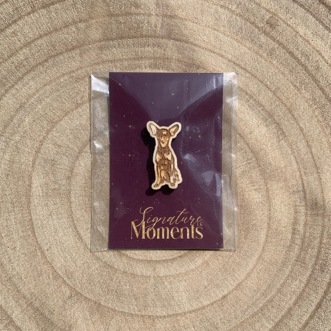 Havanese Engraved Wooden Magnet