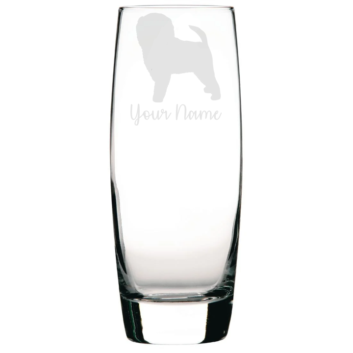 Personalised Affenpinscher Dog Engraved Hi-Ball Glass