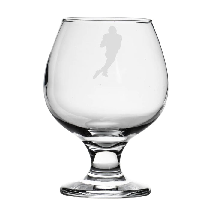 Personalised American Football Player Brandy Snifter Glass