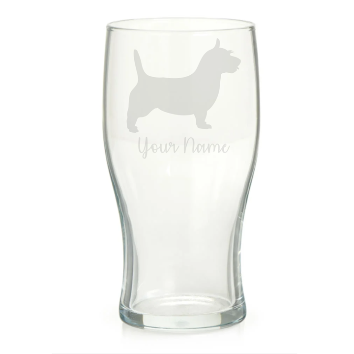 Personalised Australian Terrier Pint Glass