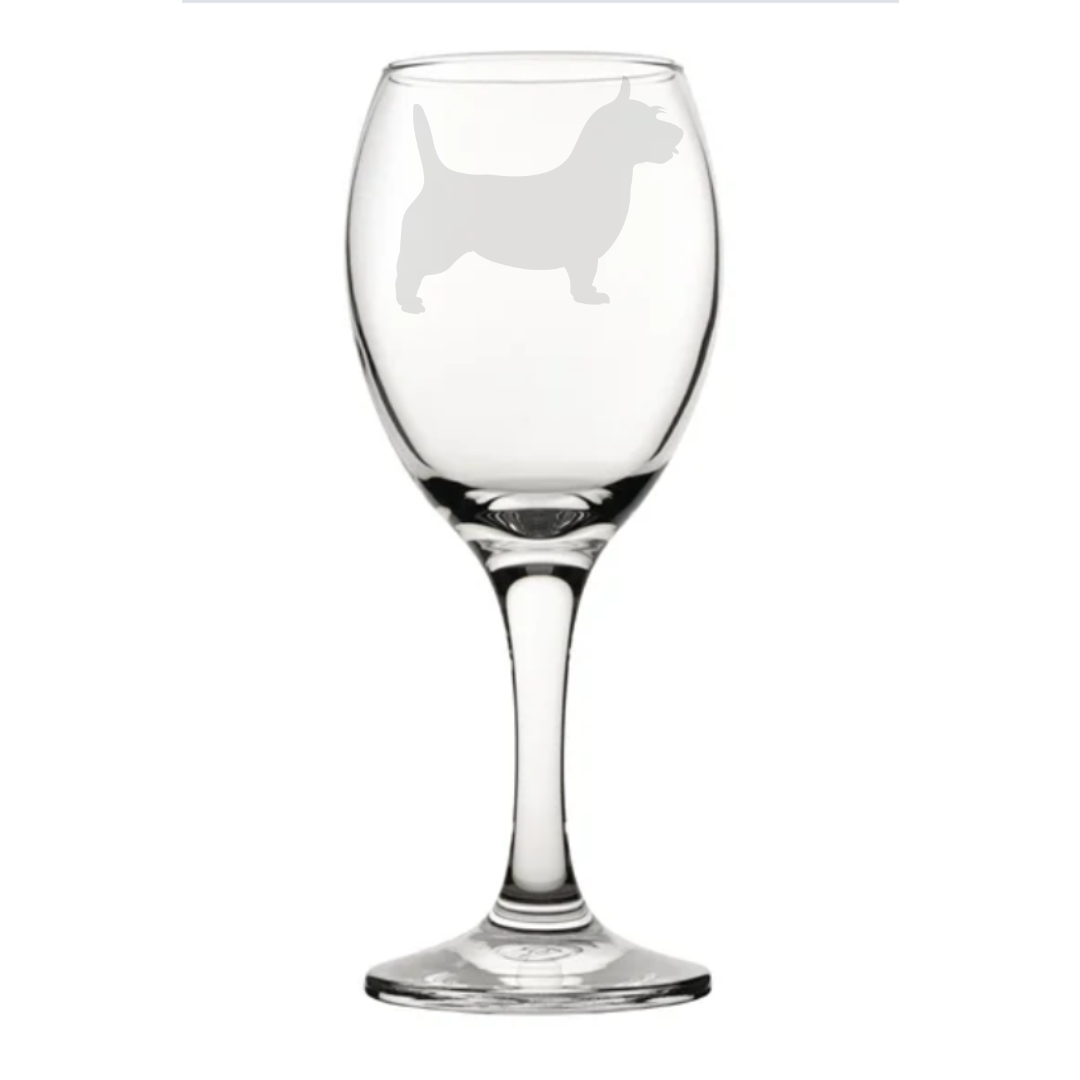 Personalised Australian Terrier Wine Glass