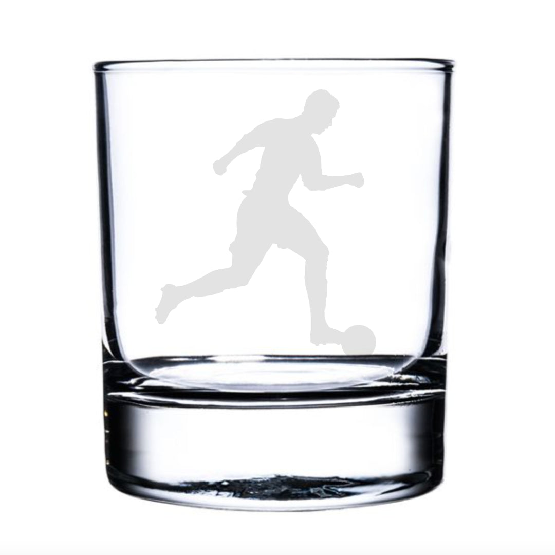 Personalised Footballer Whisky Glass