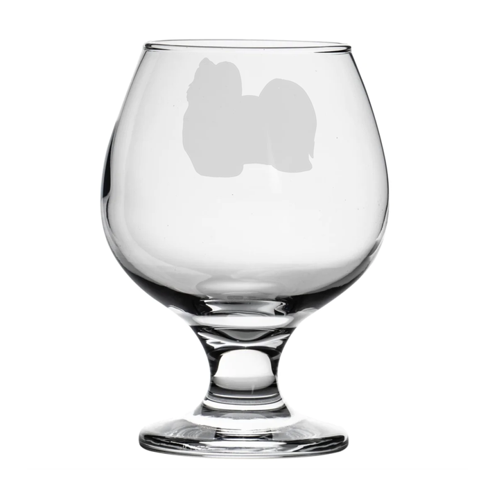 Personalised Havanese Dog Engraved Brandy Snifter Glass