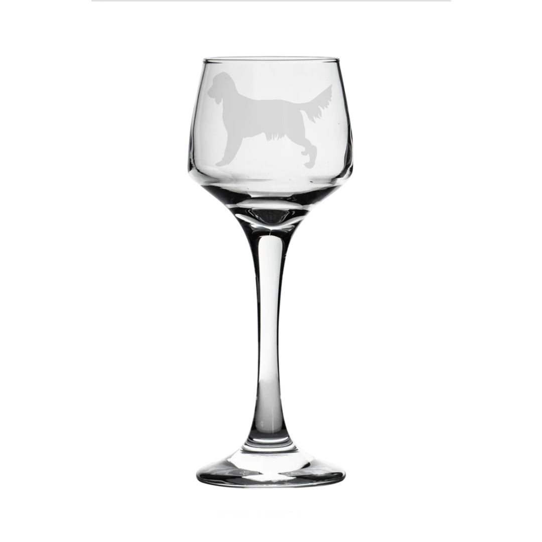 Irish Setter Dog Sherry Glass