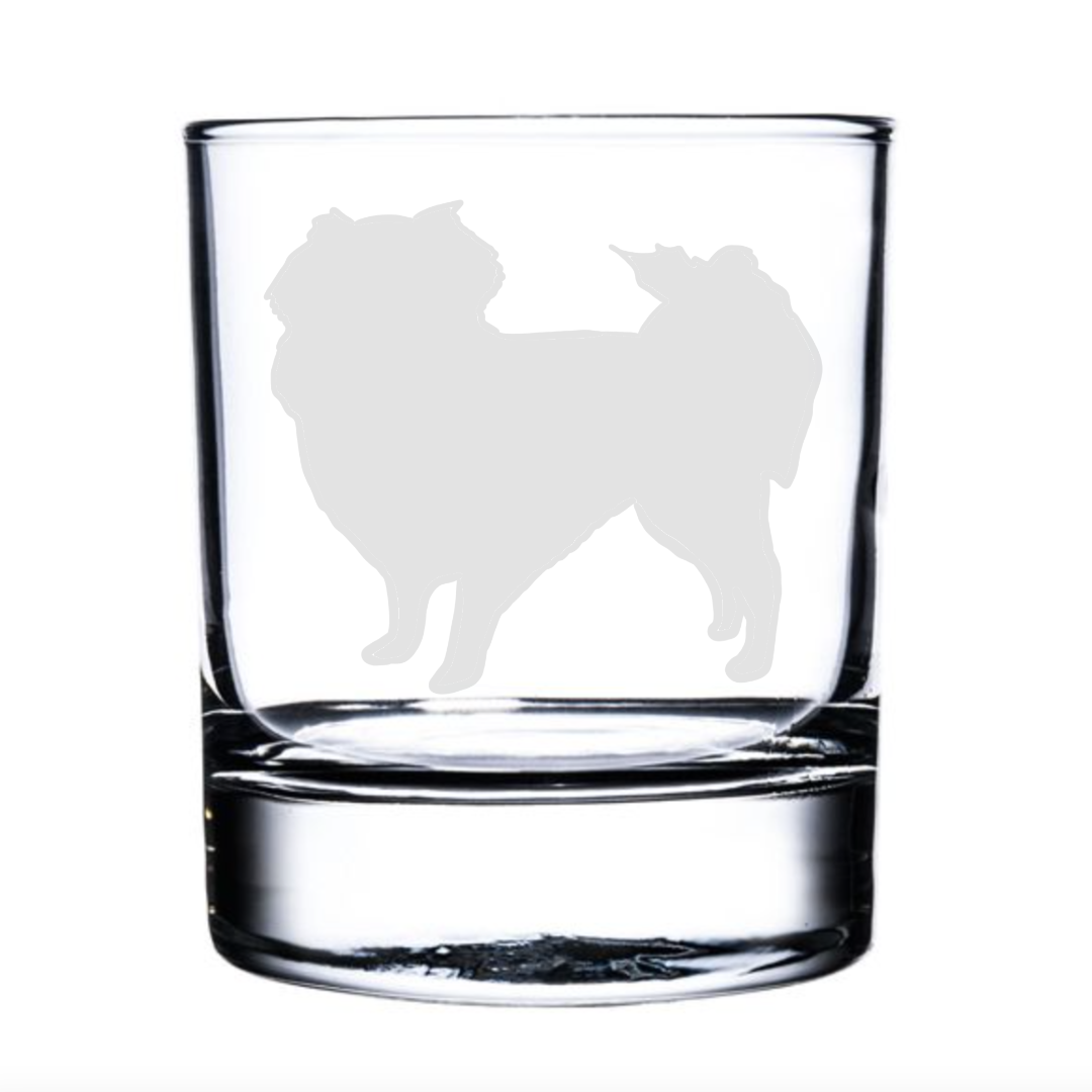 Personalised Japanese Chin Dog Engraved Whisky Glass