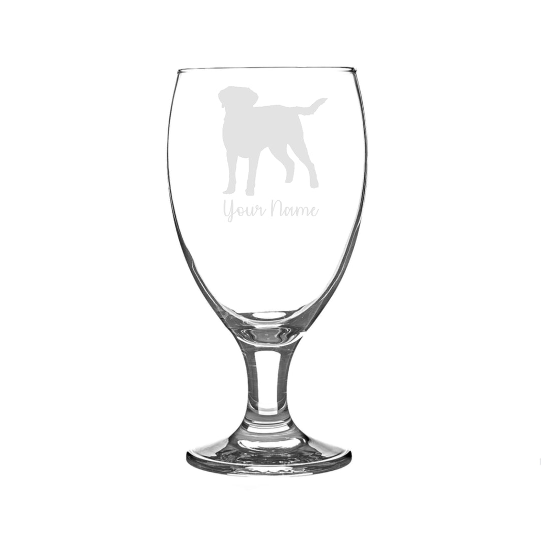 Personalised Labrador Craft Beer Snifter Glass