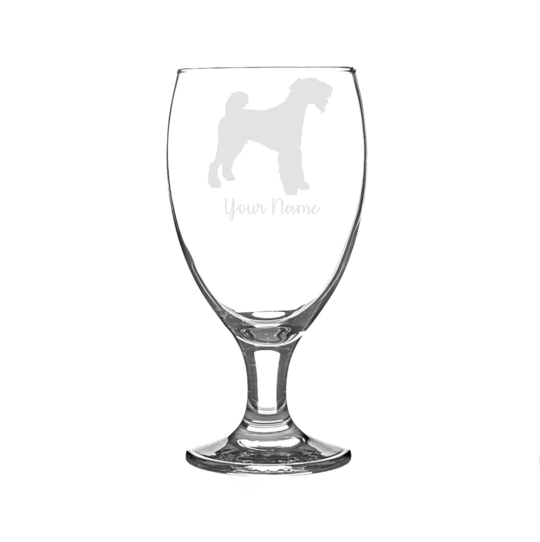 Personalised Lakeland Terrier Craft Beer Snifter Glass