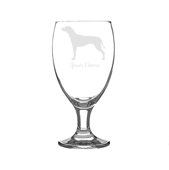 Personalised Rhodesian Ridgeback Craft Beer Snifter Glass