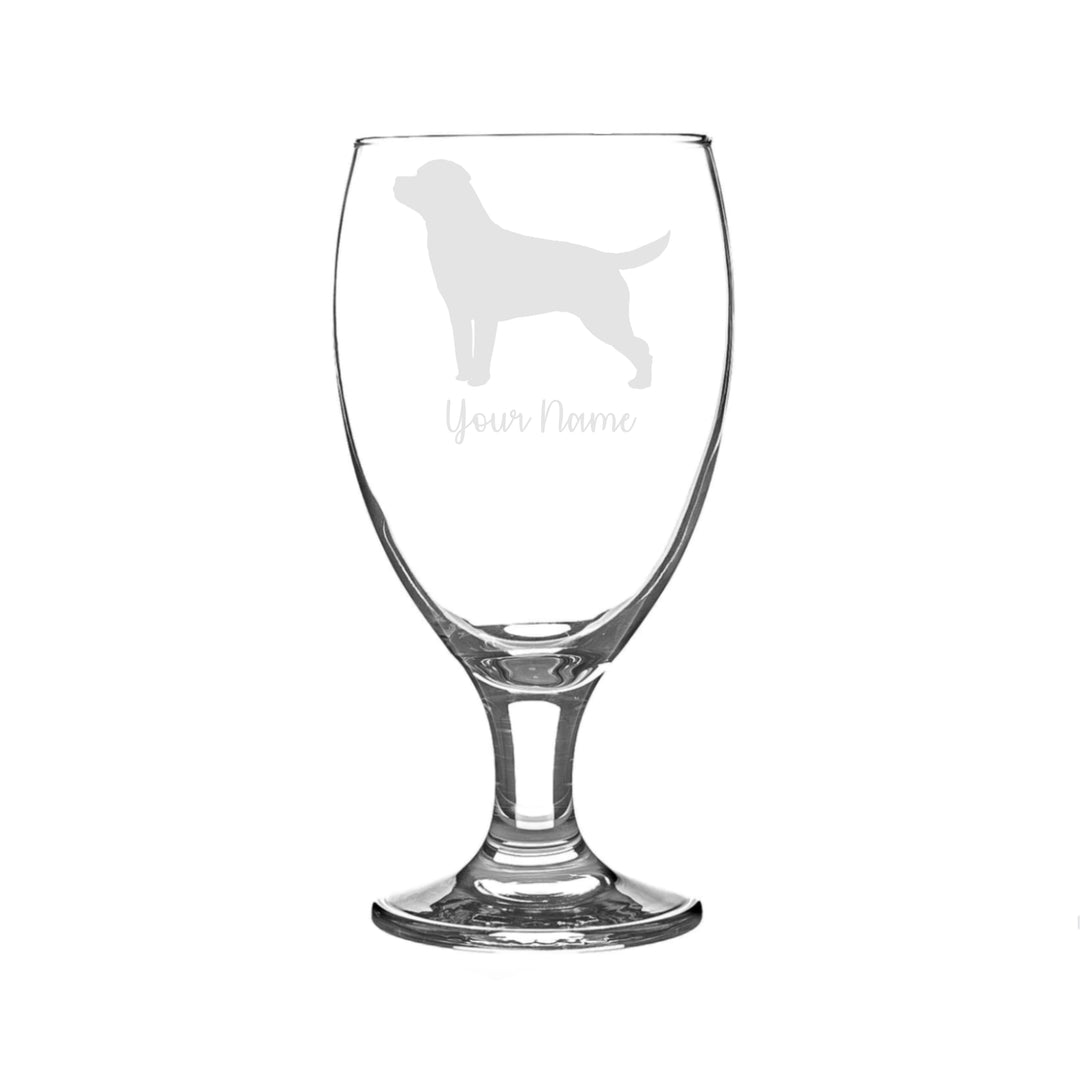 Personalised Rottweiler Craft Beer Snifter Glass