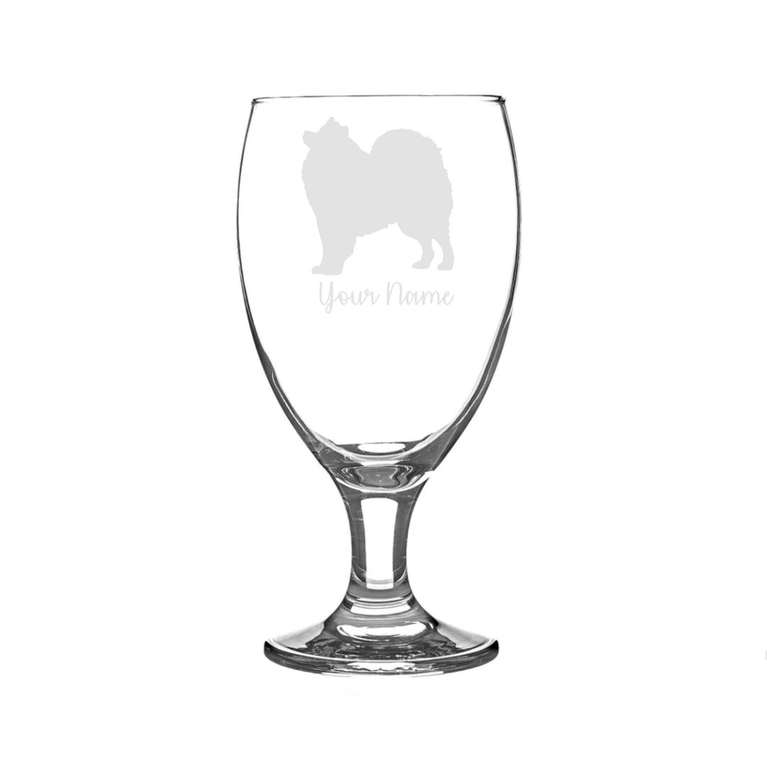 Personalised Samoyed Craft Beer Snifter Glass