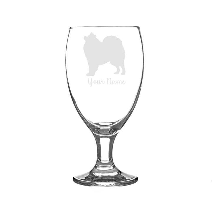 Personalised Samoyed Craft Beer Snifter Glass