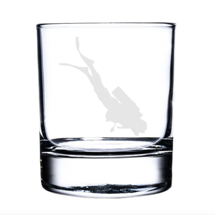 Personalised Scuba Diving Whisky Glass