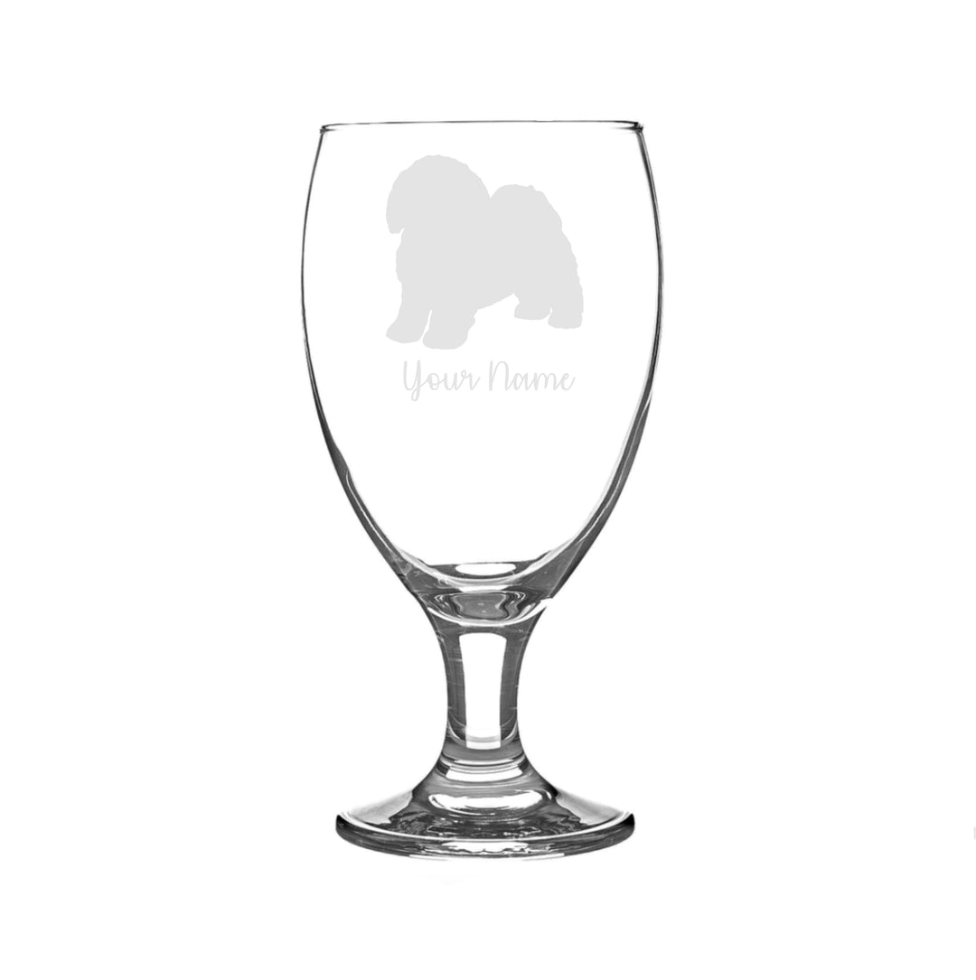 Personalised Shih Tzu Craft Beer Snifter Glass