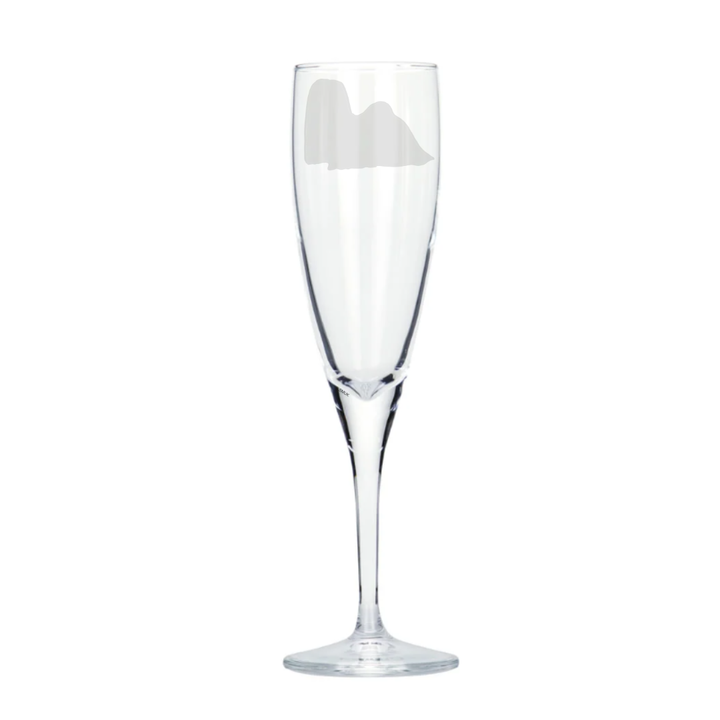Personalised Show Maltese Dog Engraved Champagne Glass