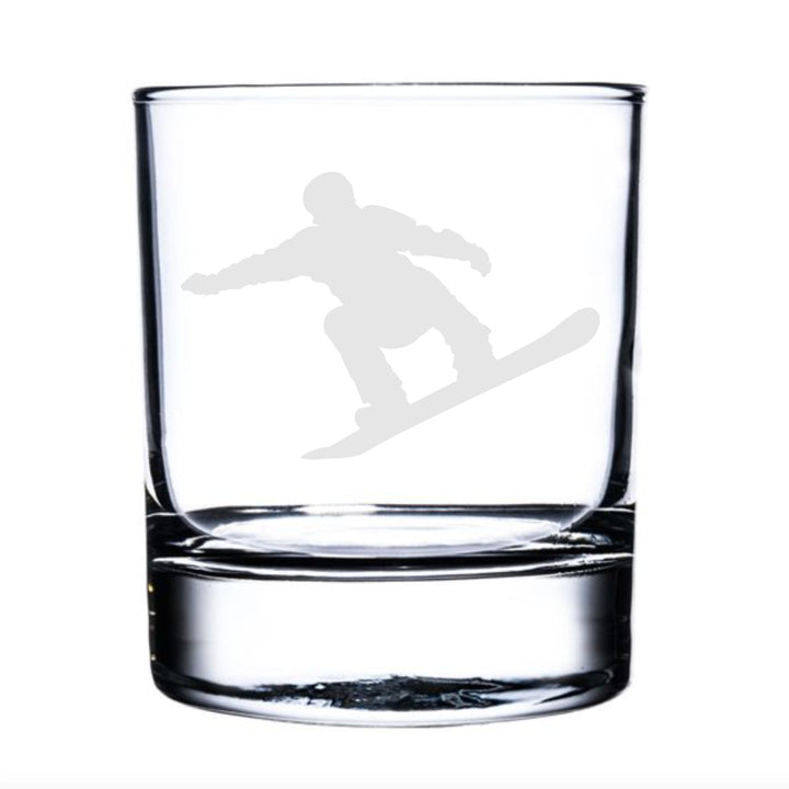 Personalised Snowboarding Snowboarder Whisky Glass