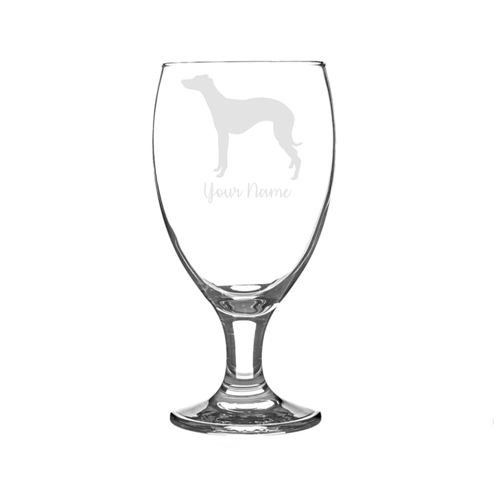 Personalised Whippet Craft Beer Snifter Glass