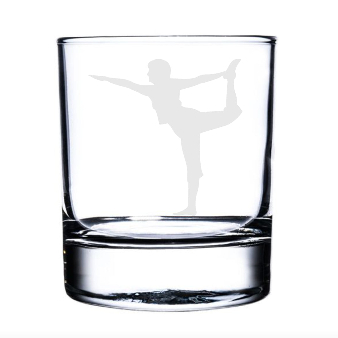 Personalised Yoga Whisky Glass