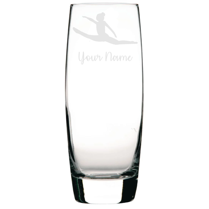 Personalised Gymnast Hi-Ball Glass