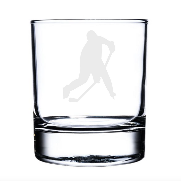 Personalised Ice Hockey Player Whisky Glass