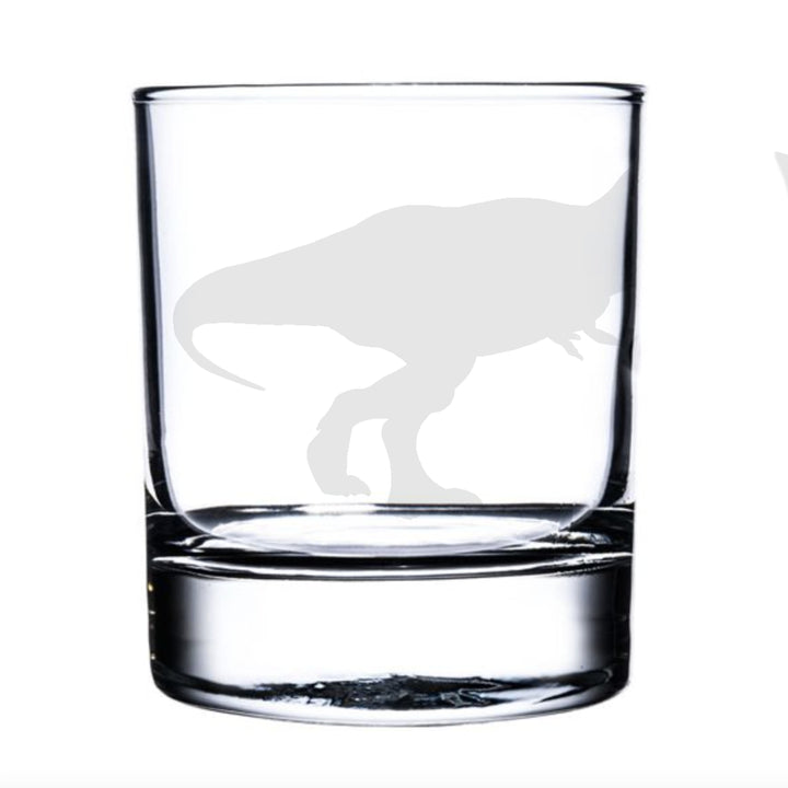 Personalised Tyrannosaurus Rex 'T-Rex' Dinosaur Whisky Glass