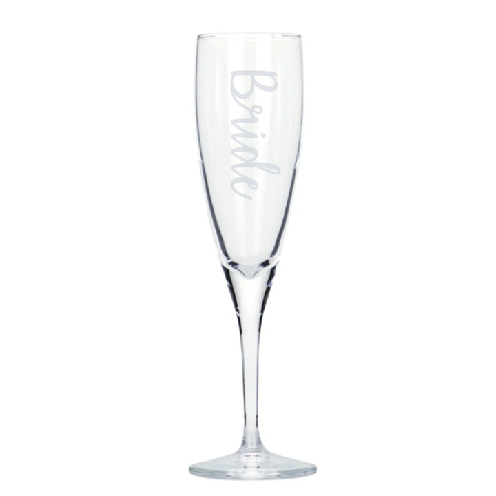 'Bride' Glass Champagne Flute