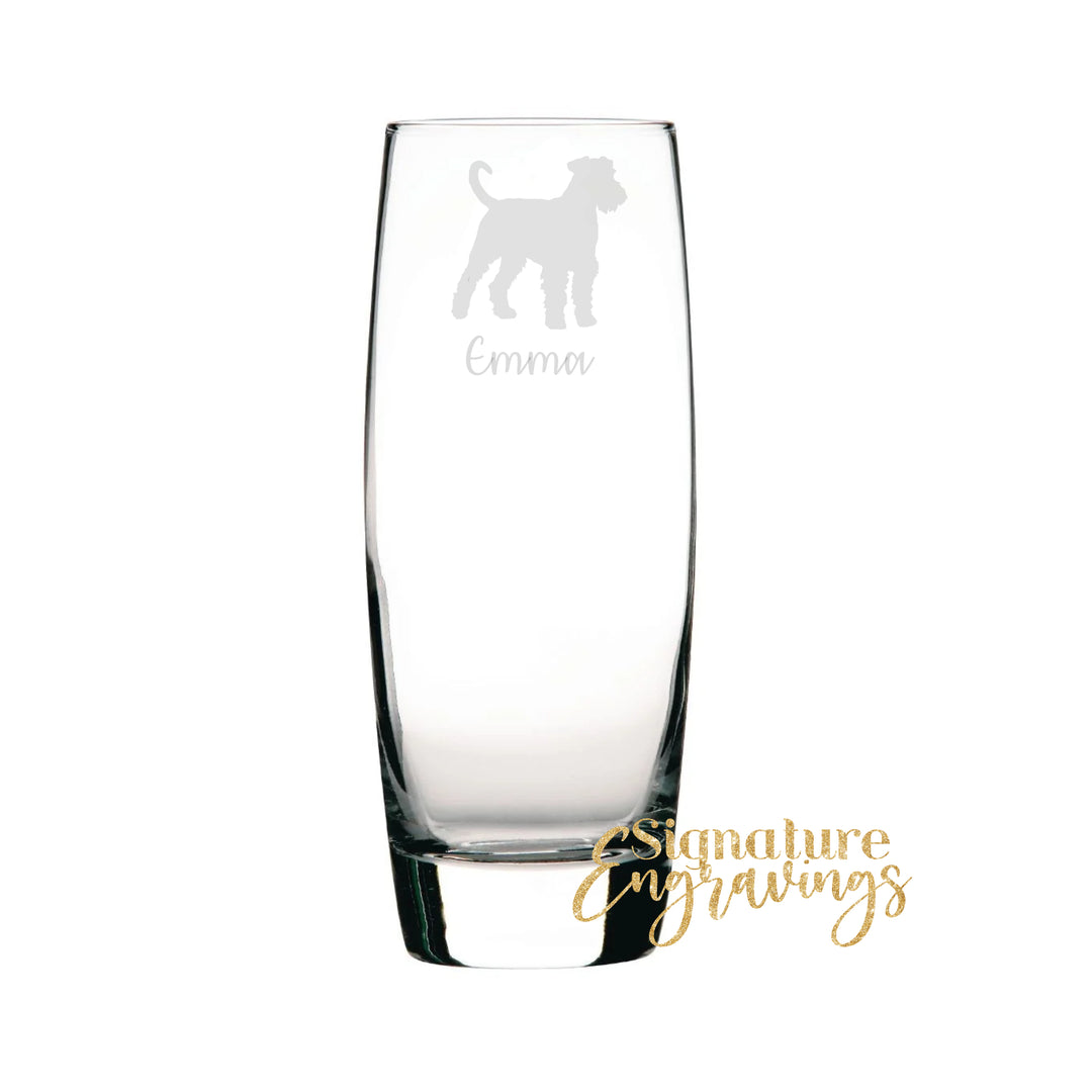 Personalised Airedale Terrier Hi-Ball Glass