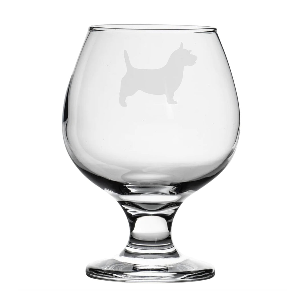 Personalised Australian Terrier Brandy Snifter Glass