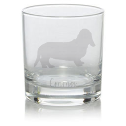 Personalised Basset Hound Whisky Glass