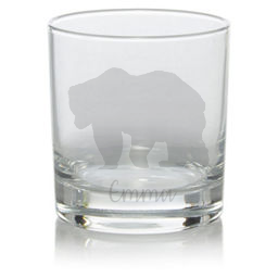 Personalised Bear Whisky Glass