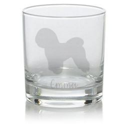 Personalised Bichon Frise Whisky Glass