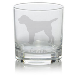 Personalised Border Terrier Whisky Glass