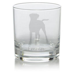 Personalised Boxer Whisky Glass