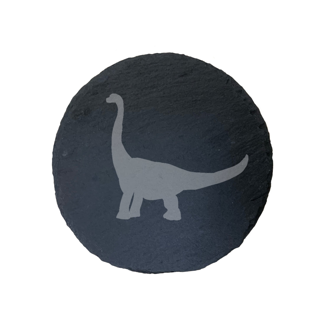 Personalised Brontosaurus Dinosaur Slate Coaster