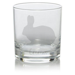 Personalised Bunny Whisky Glass