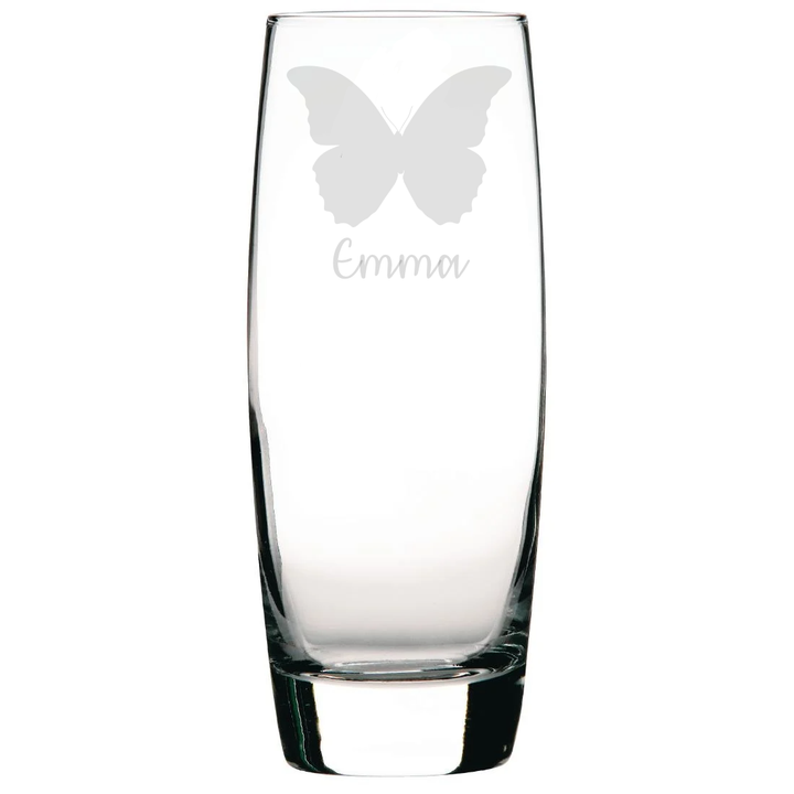 Personalised Butterfly Hi-Ball Glass