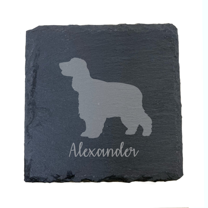 Personalised Cocker Spaniel Slate Coaster