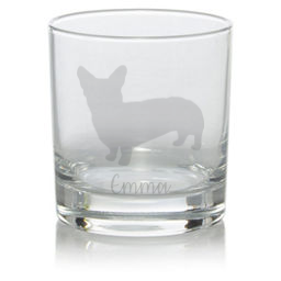 Personalised Corgi Whisky Glass