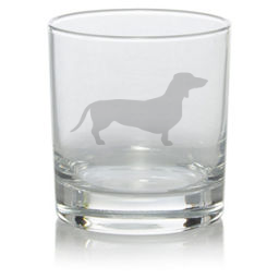 Personalised Dachshund 'Sausage Dog' Whisky Glass