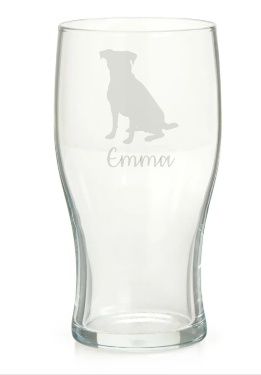 Personalised Dog Pint Glass