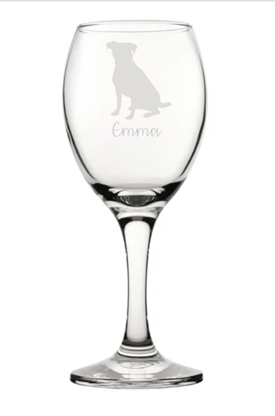 Personalised Dog Wine Glass