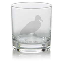 Personalised Duck Whisky Glass