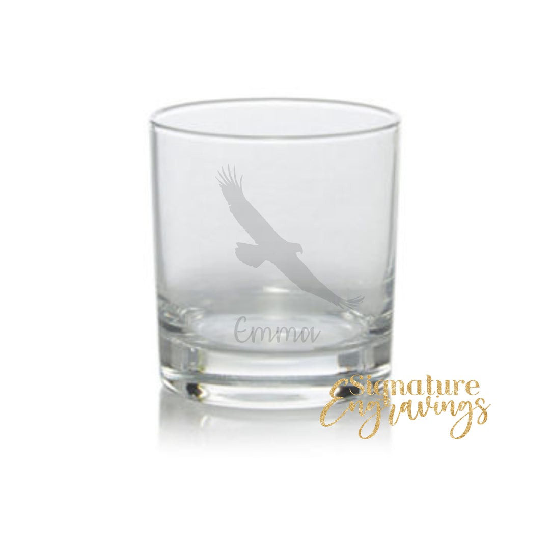 Personalised Eagle Whisky Glass