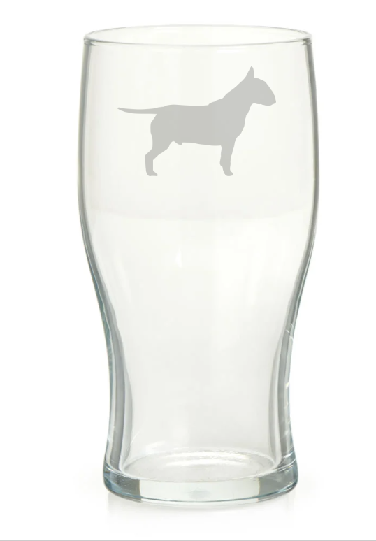 Personalised English Bull Terrier Pint Glass