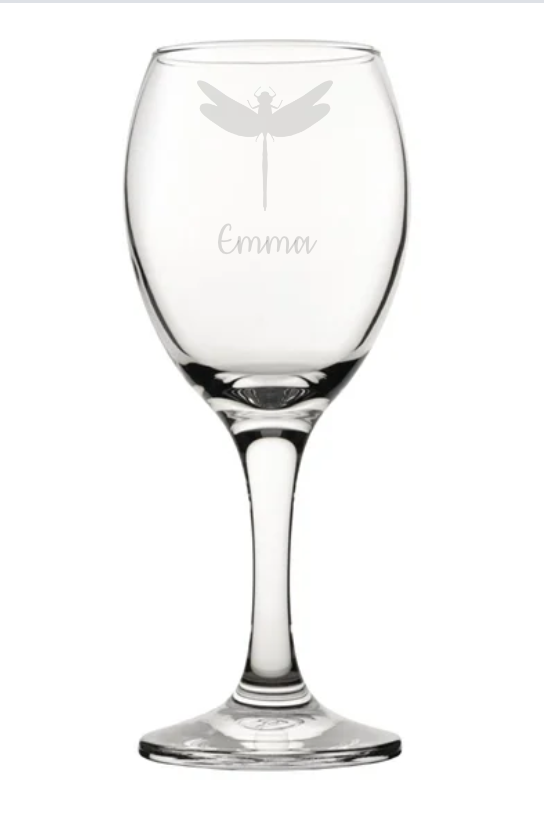 Personalised Firefly Wine Glass