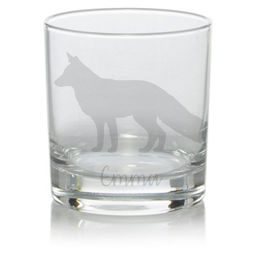 Personalised Fox Whisky Glass