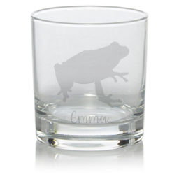 Personalised Frog Whisky Glass