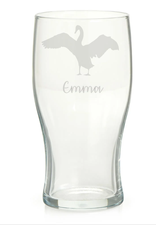 Personalised Goose Pint Glass