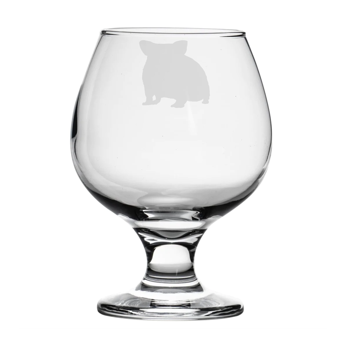 Personalised Hamster Brandy Snifter Glass