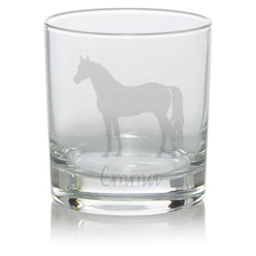 Personalised Horse Whisky Glass