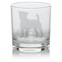 Personalised Jack Russell Whisky Glass